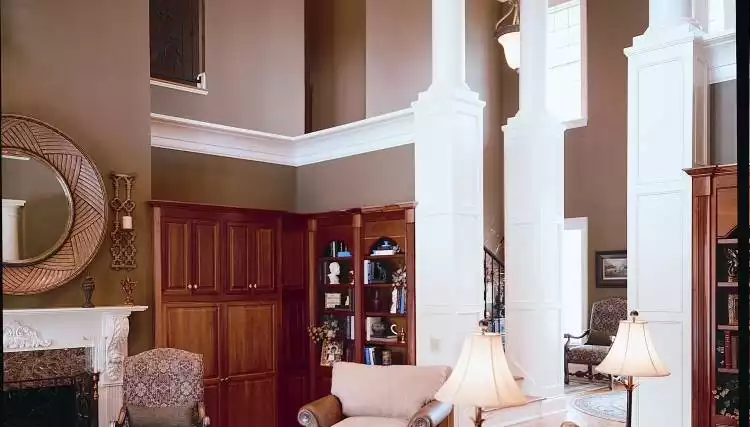 Living Room Looking Toward the Grand Foyer