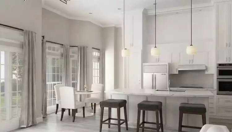 Open Concept Kitchen and Dining Area