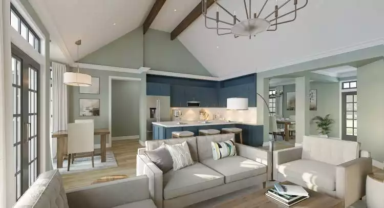 Kitchen as seen from Living Room