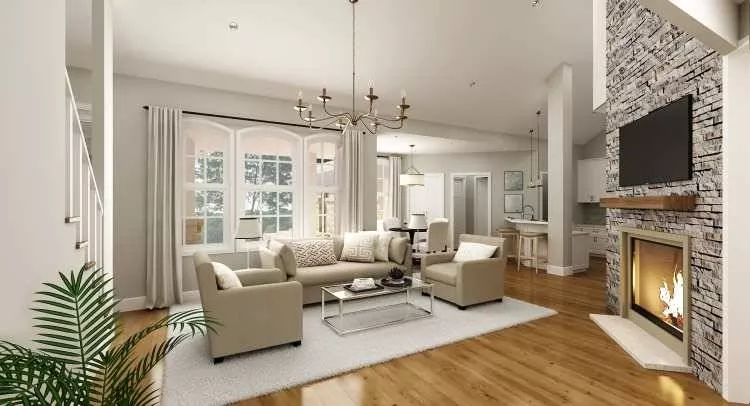 Living Room as viewed from Foyer