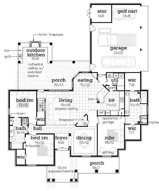 Main Level Floor Plan
