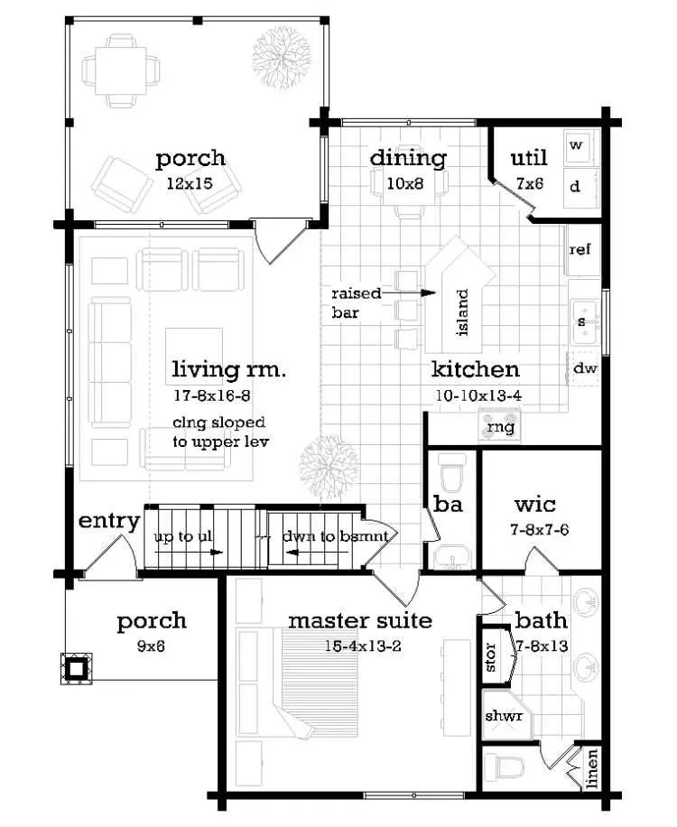 Main Level Floor Plan