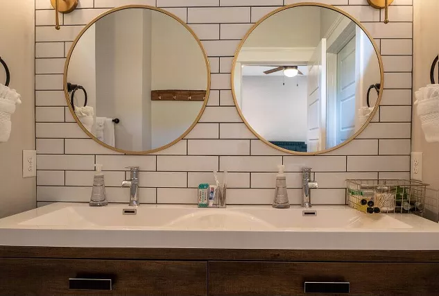 Primary Bath Featuring Moen Faucets