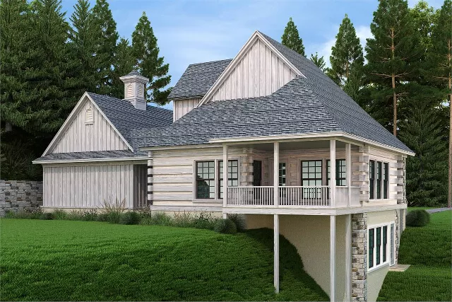 Striking Rear and Left Side with Basement