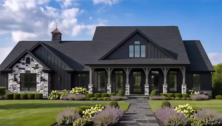 Modern Farmhouse with Covered Porch