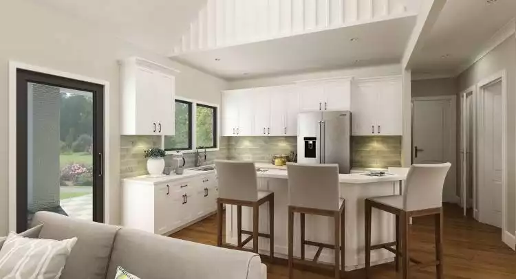 Kitchen as viewed from Living Room