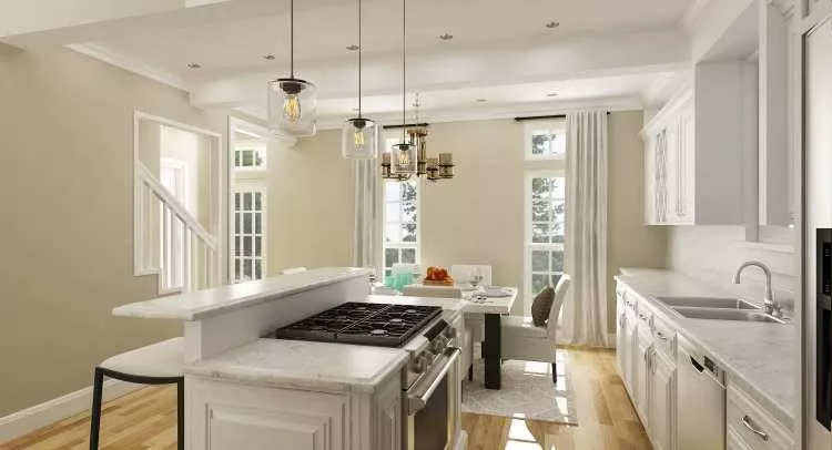 Kitchen and dining room
