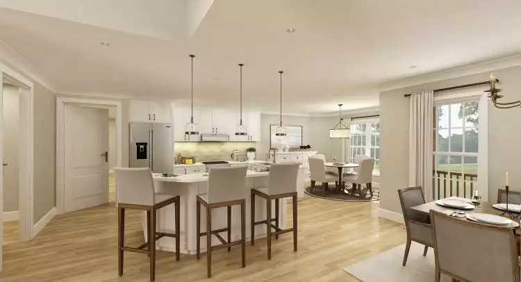 Kitchen and Eating as Viewed from Dining Room