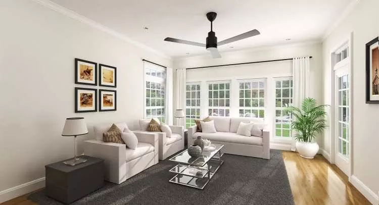 Living Area as viewed from Kitchen