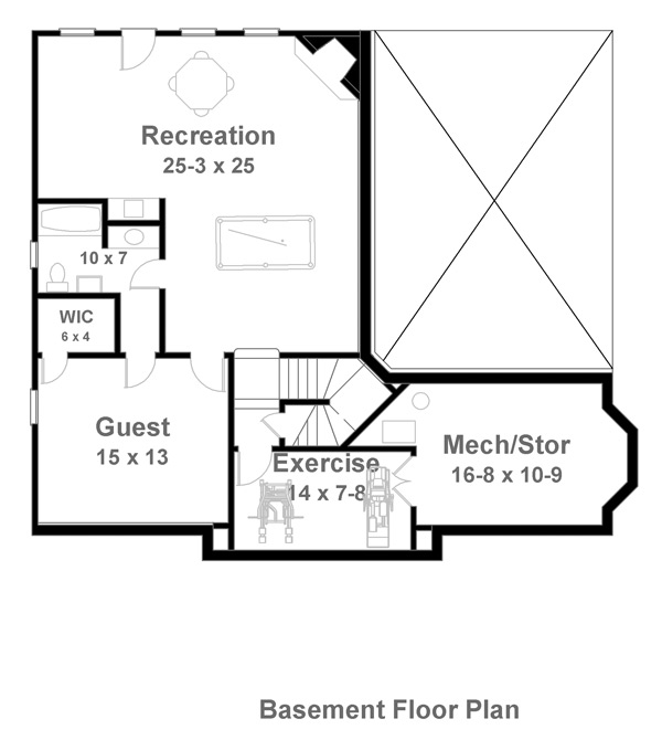 House Plan With Daylight Basement, 1000 Square Foot Basement Floor Plan