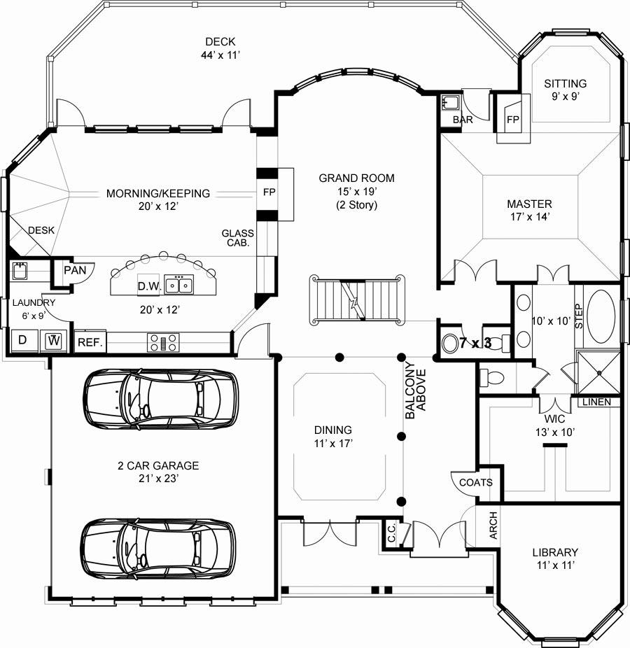 Colonial House Plan With 5 Bedrooms And 3 5 Baths Plan 6479