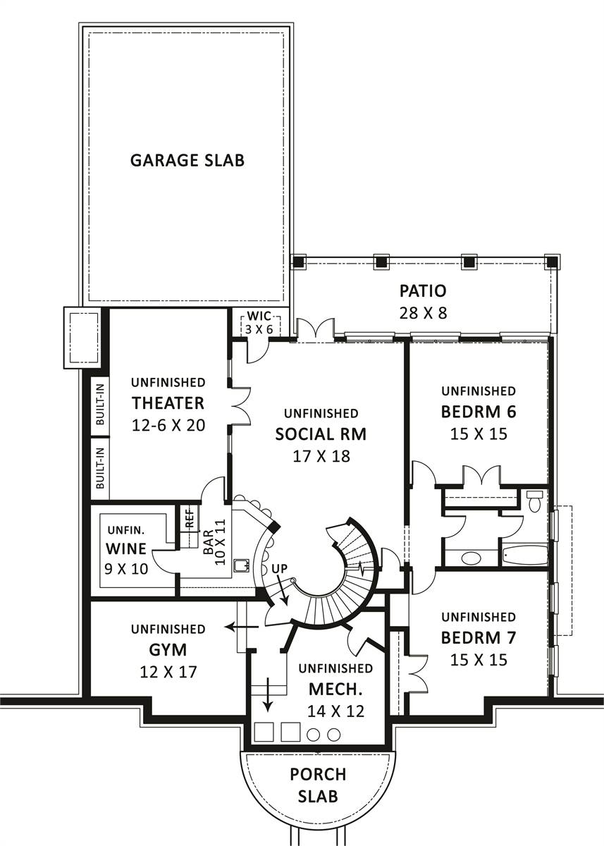 Walkout Basement Plan