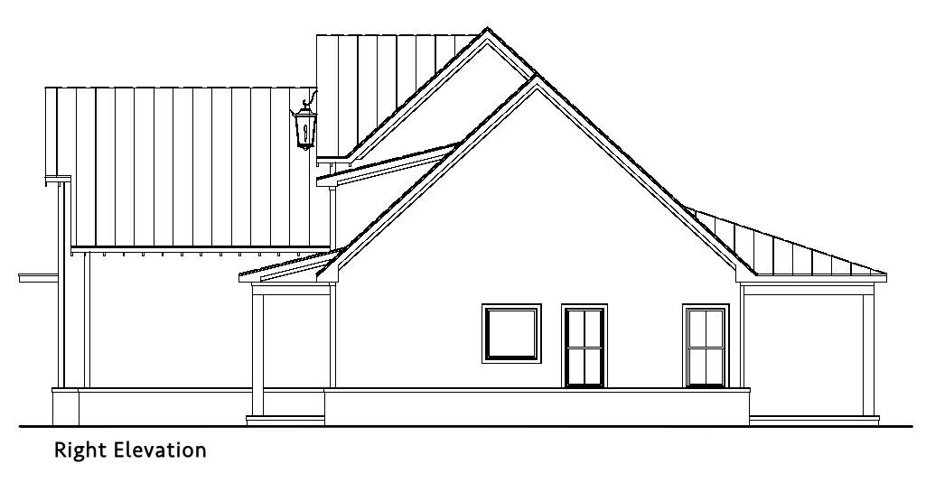 Right Elevation With Slab Foundation Option