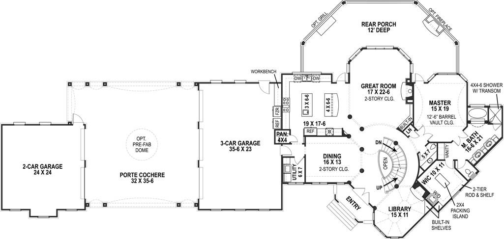 1st Floor image of Lady Rose House Plan