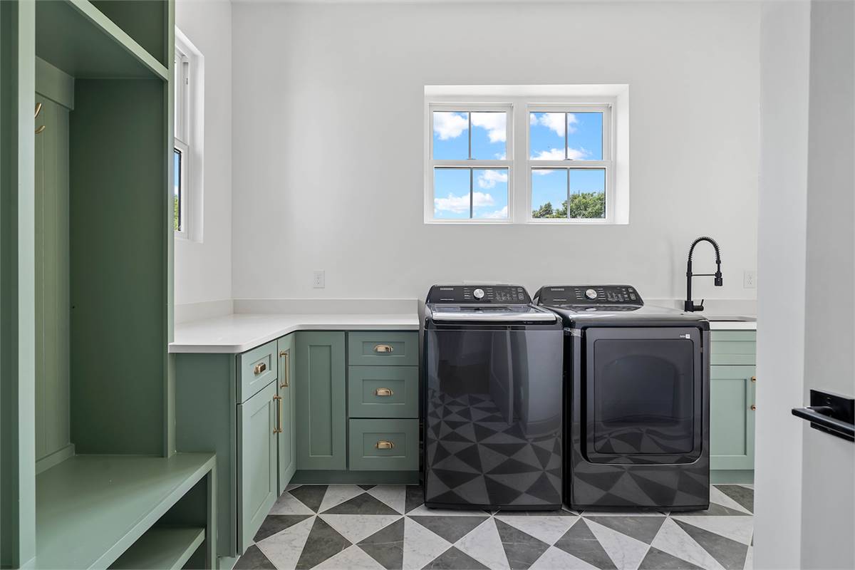 Spacious and Open Laundry Room