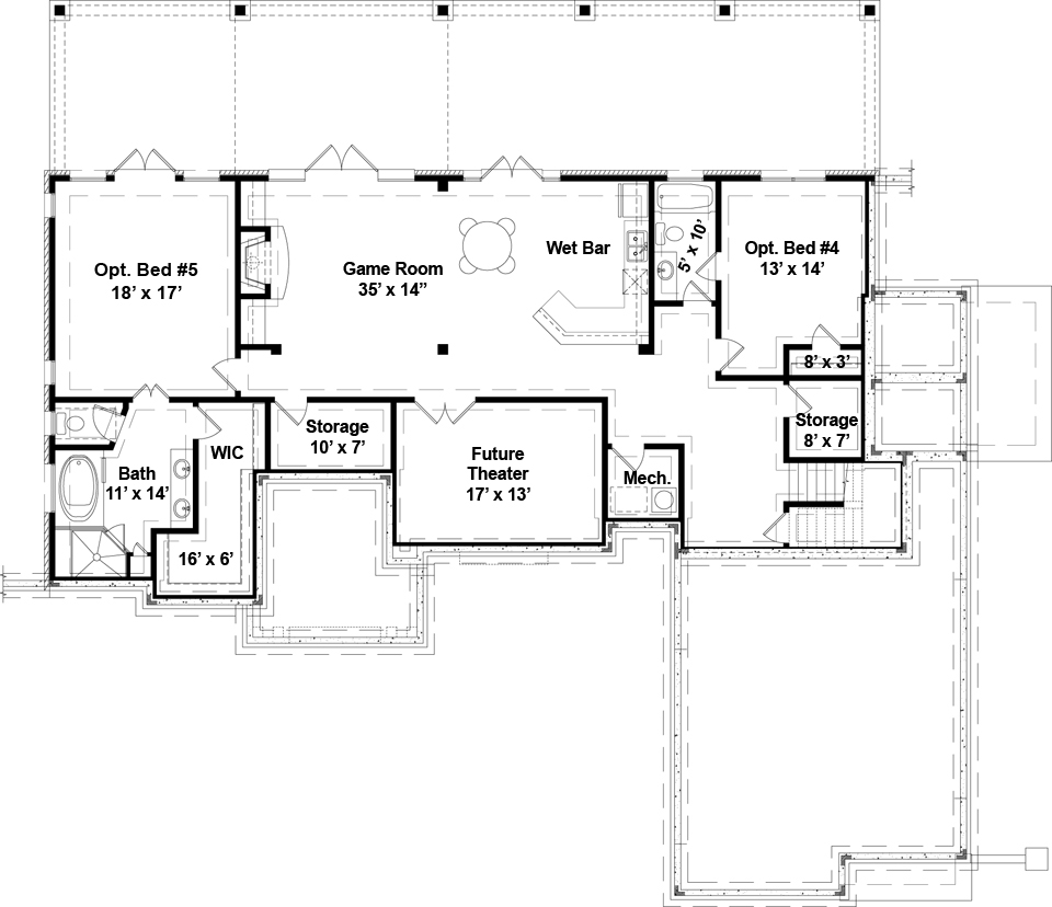 Cottage House Plan With 3 Bedrooms And 2 5 Baths Plan 5215