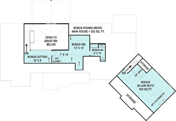 Second Floor Plan image of Marymount House Plan