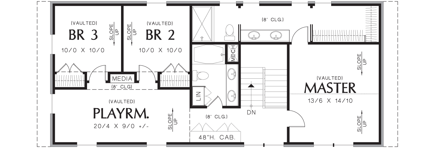 Modern House Plan With 4 Bedrooms And 3