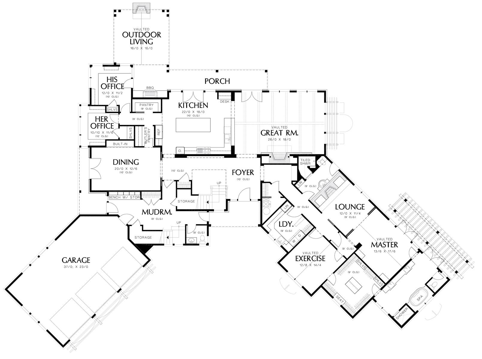 Craftsman House Plan With 5 Bedrooms And 5 5 Baths Plan 1891