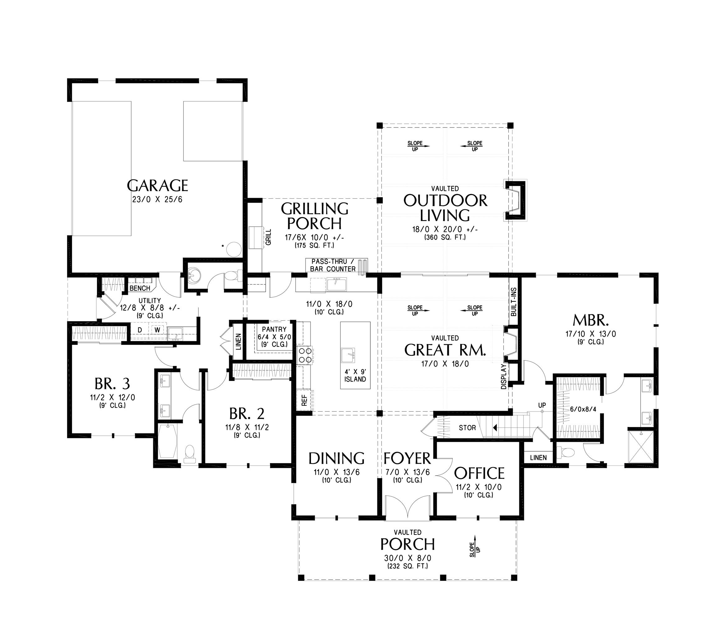 Reversed Main Floor Plan