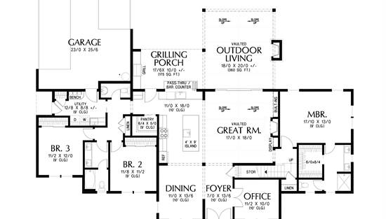 Reversed Main Floor Plan