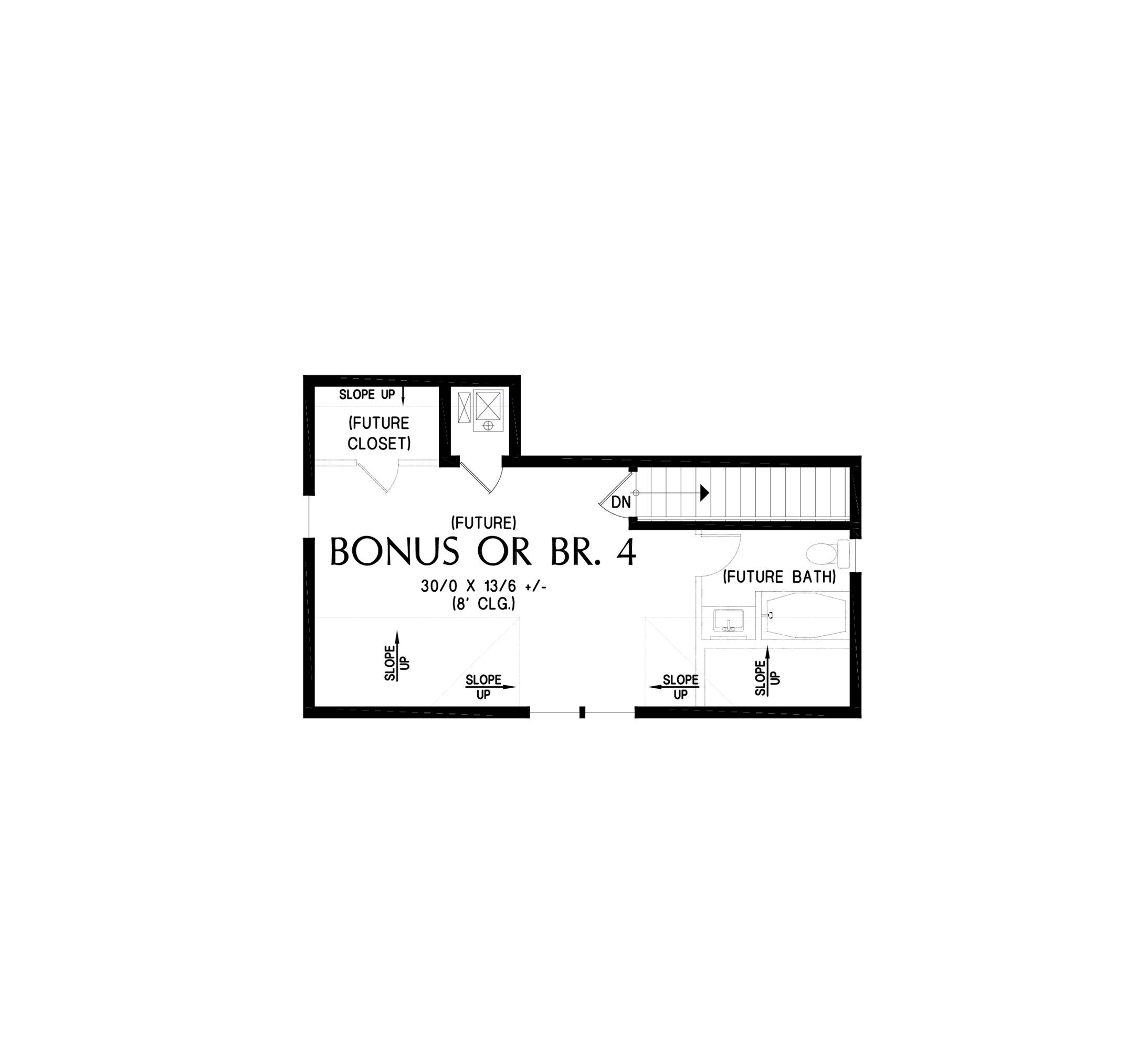 Reversed Bonus Floor Plan