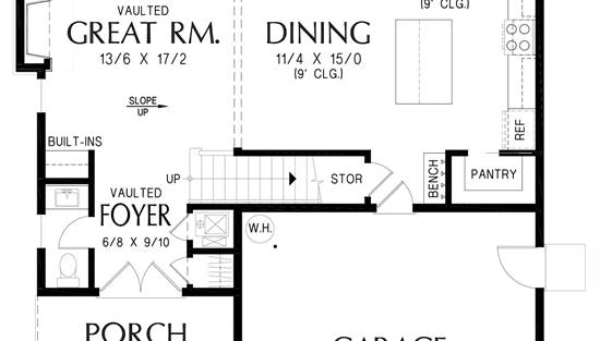 Reversed Main Floor Plan