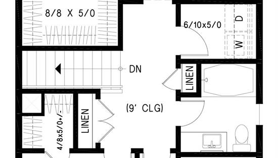 Reverse Upper Floor Plan