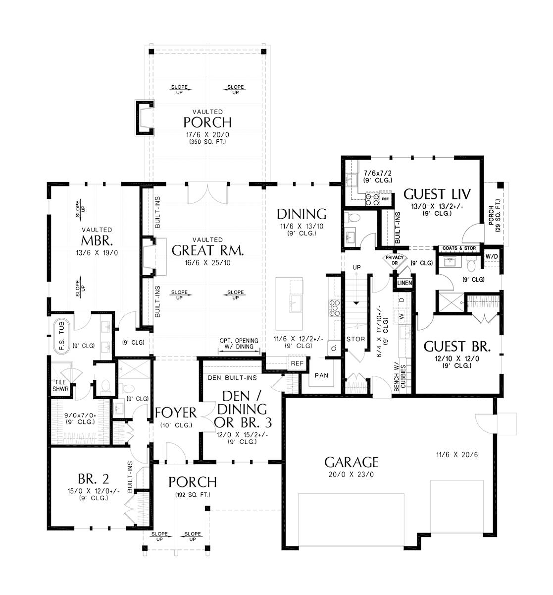 Floor Plan with Guest Suite
