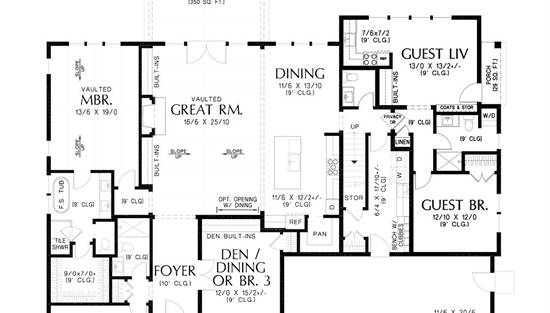 Floor Plan with Guest Suite