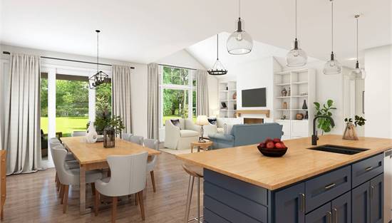 Open Plan L Shaped Living And Dining Room Ideas Designer Home