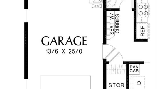 1 Car Garage Option