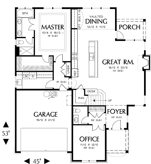 Cottage House Plan With 3 Bedrooms And, 2 Bedroom Bath Cottage Floor Plans
