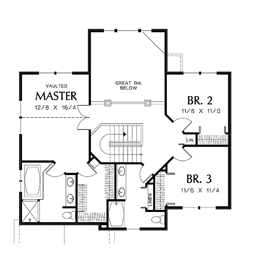 Country House Plan with 3 Bedrooms and 2.5 Baths - Plan 2679
