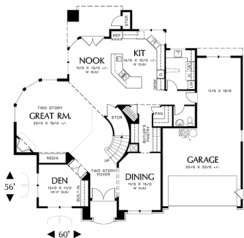 European House Plan With 4 Bedrooms And 2 5 Baths Plan 4607