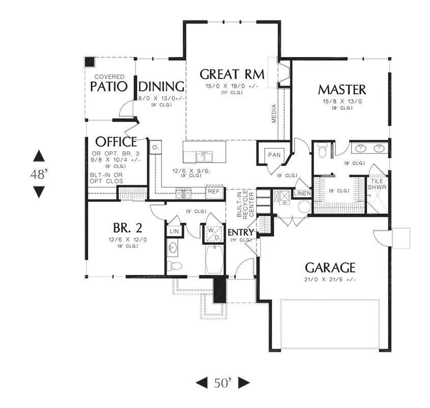 Main Floor Plan image of Palmer House Plan