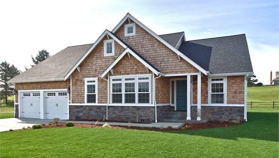 Cottage House Plan with 3 Bedrooms and 2.5 Baths - Plan 4584