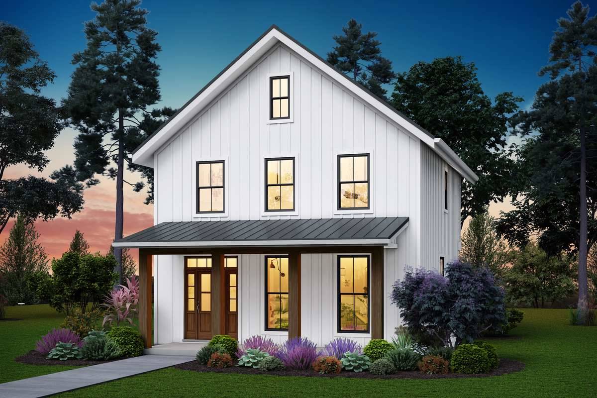 Front Rendering image of Williamsburg House Plan
