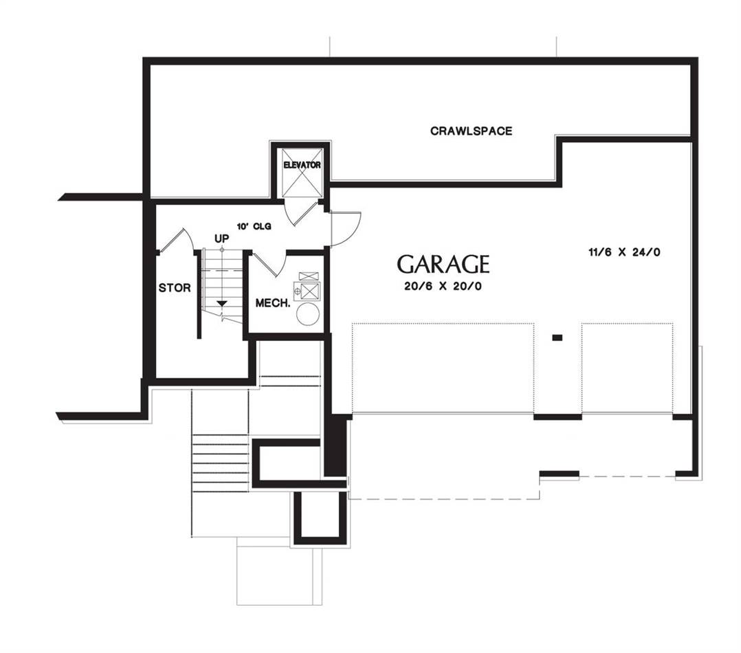 Builder Preferred Modern Style Two-Story House Plan 6070 - Plan 6070