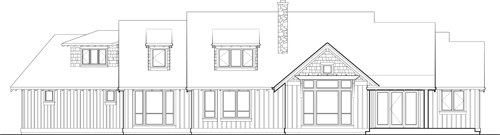 Rear Elevation image of Ira House Plan