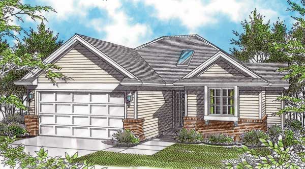 Cottage House Plan with 3 Bedrooms and 2.5 Baths - Plan 2400