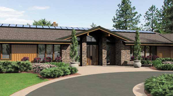 Front Rendering image of Keswick House Plan