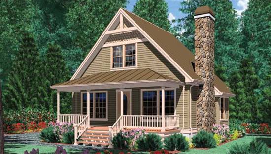 House Plan 1958-00020 - Craftsman Plan: 1,404 Square Feet, 1 Bedroom, 1.5  Bathrooms