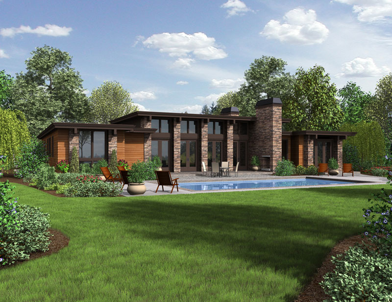 Contemporary Style House Plan 5173 Kelso Plan 5173