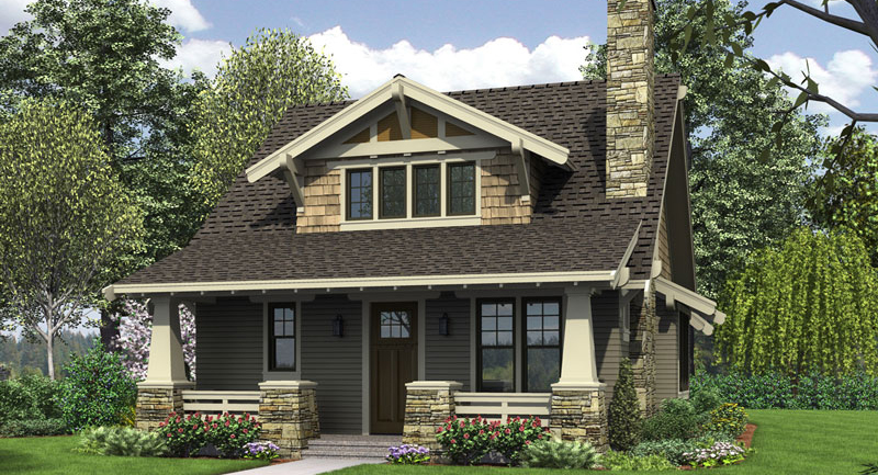 Bungalow House Plan With Loft And Walk In Pantry Plan 5188