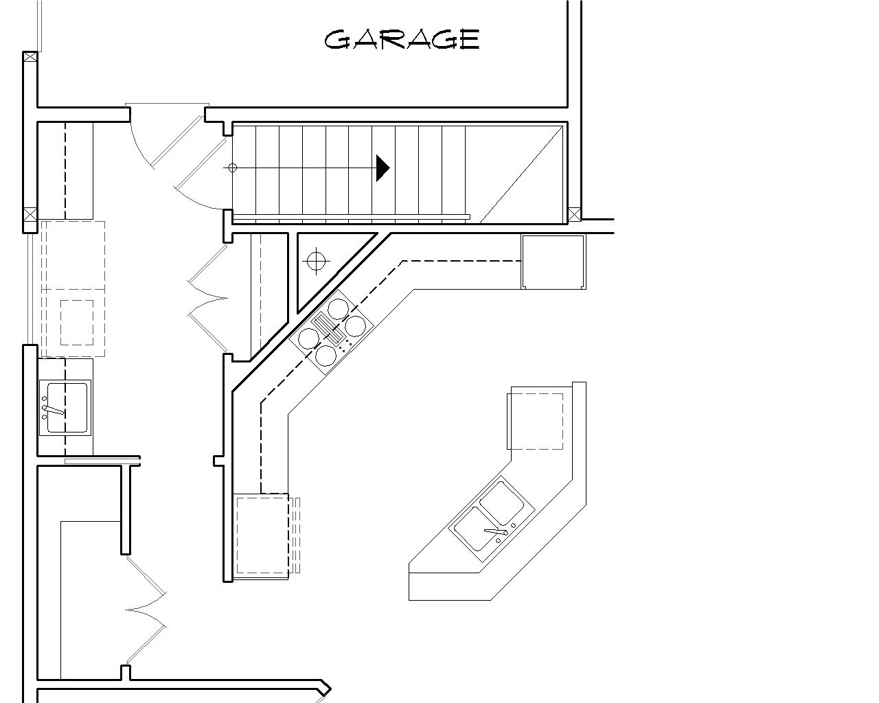Basement Stair Location image of Glastonburg House Plan