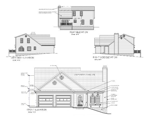 Country House Plan with 3 Bedrooms and 2.5 Baths - Plan 6291