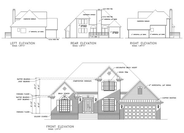 Country House Plan with 3 Bedrooms and 2.5 Baths - Plan 6292
