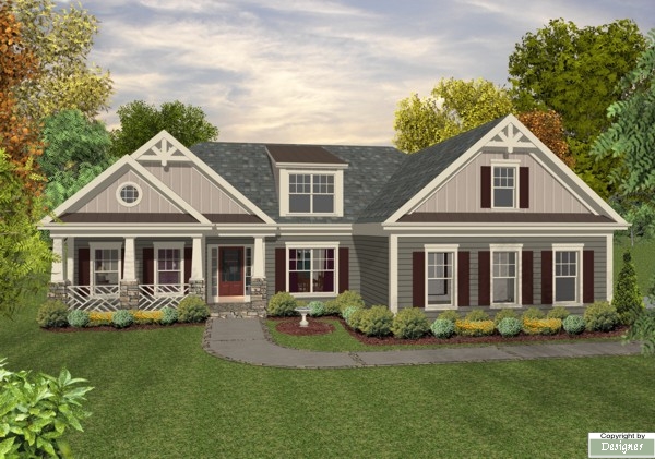 Country House Plan with 3 Bedrooms and 2.5 Baths - Plan 8447