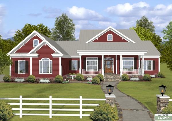 Ranch House Plan with 3 Bedrooms and 3.5 Baths - Plan 4208